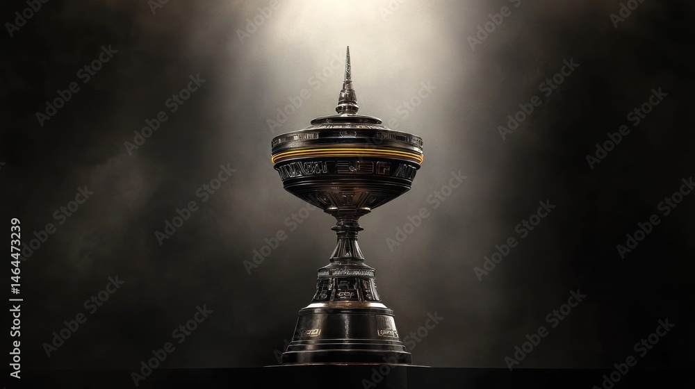 Obraz premium Award Trophy in Dramatic Spotlight