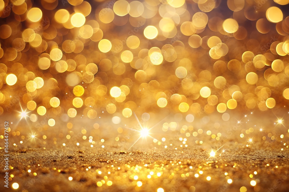 Golden Bokeh Fantasy Backdrop With Soft Light Golden Bokeh Fantasy Backdrop With Soft Light