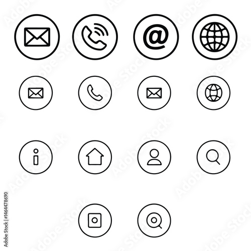 A silhouette of top socail Icon vector on a white background