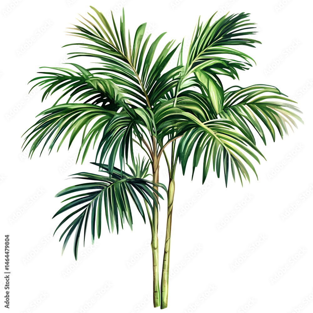 Obraz premium Palm tree drawing plant