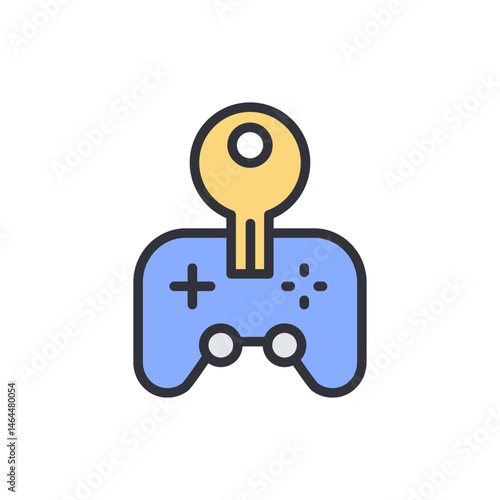 Unlock gaming potential: A vibrant illustration of control and access