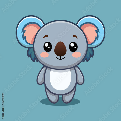 Adorable Koala Cartoon Character Illustration