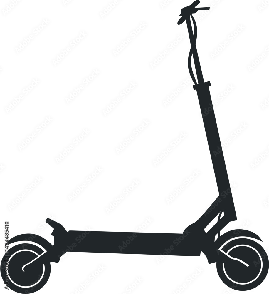 electric scooter - vector, ecological means of transport