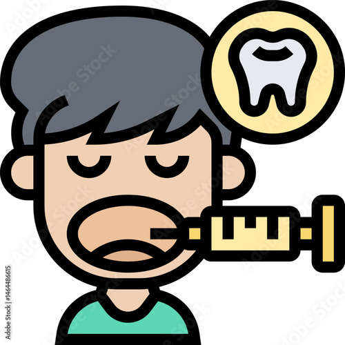 anesthesia illustration on a white background  