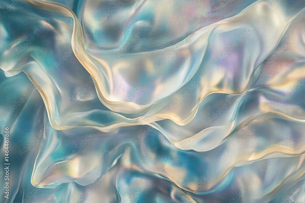 Obraz premium Abstract Iridescent Fabric Texture Design