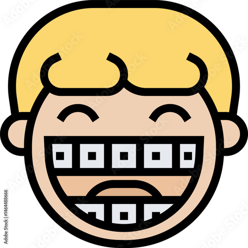 braces illustration on a white background    