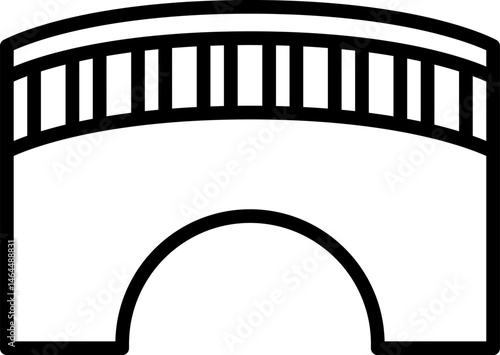 bridge illustration on a white background    