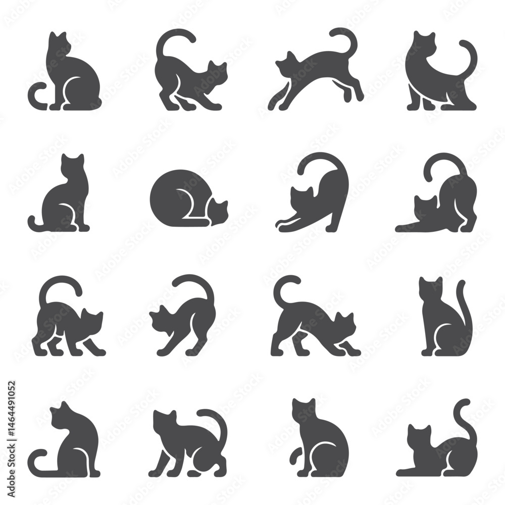 set of black cats set of black cats