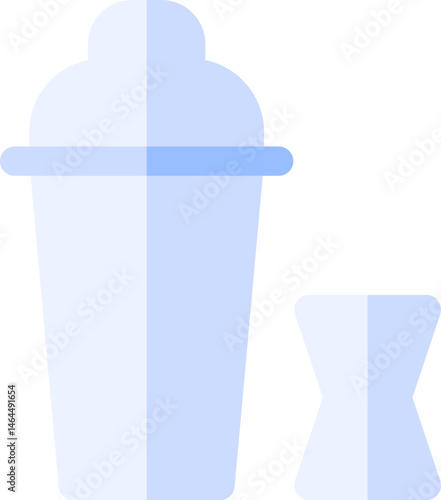 cocktail shaker illustration on a white background    