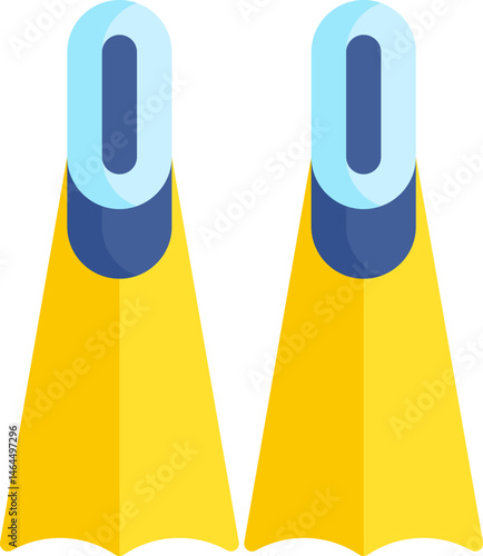 fins illustration on a white background    