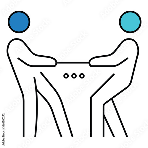 Legal Case vector Icon design Depicting Courtroom Justice System