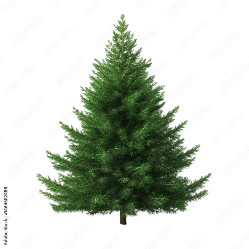 Fototapeta premium Green evergreen tree on abstract background winter holiday season nature plant