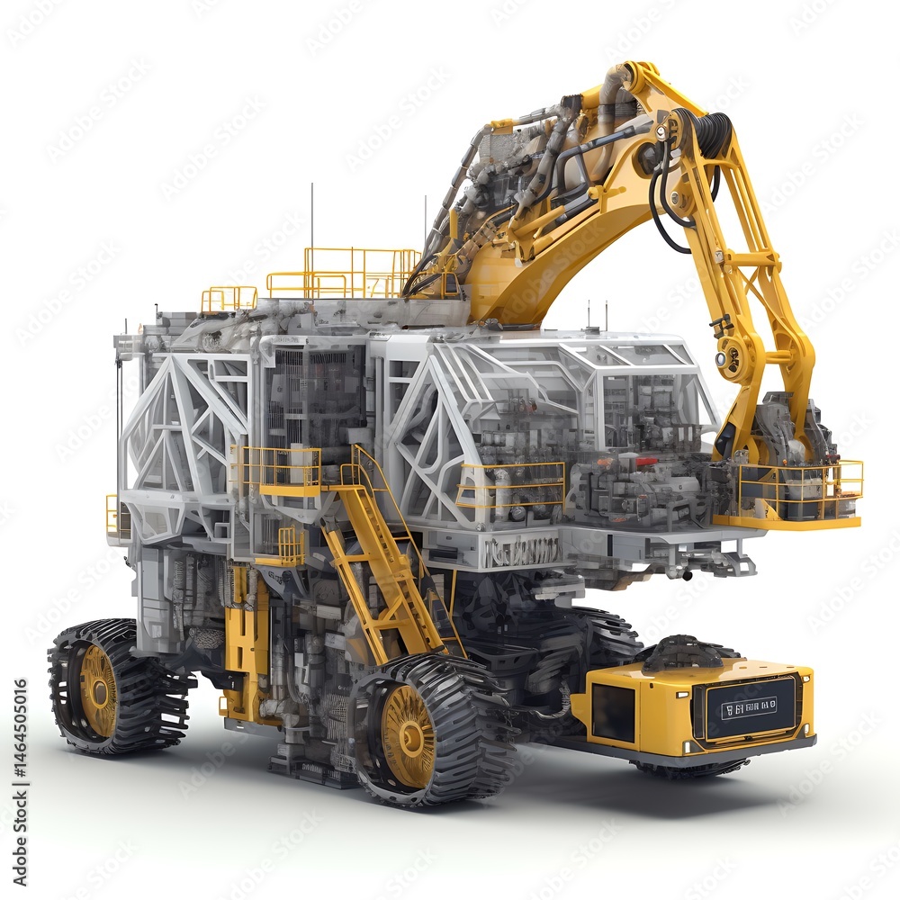 Mining machine with industrial design. Mining machine with industrial design.