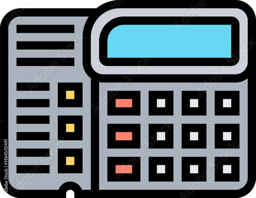 keypad illustration on a white background    