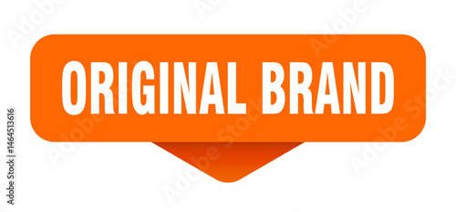 original brand sticker. original brand sign on transparent background