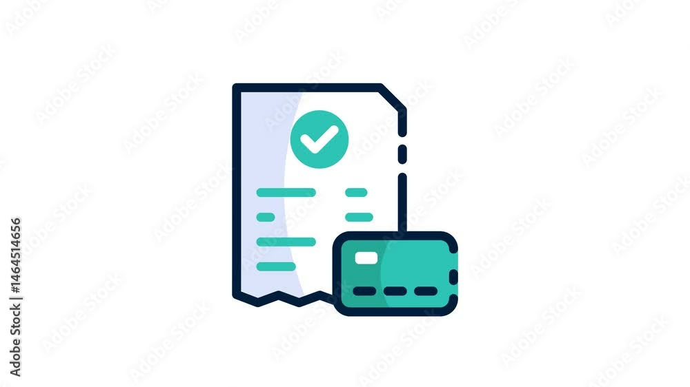 Invoice Business, Transaction and Finance Icon Animation 4K Loop Transparant suit for app, web, etc Invoice Business, Transaction and Finance Icon Animation 4K Loop Transparant suit for app, web, etc