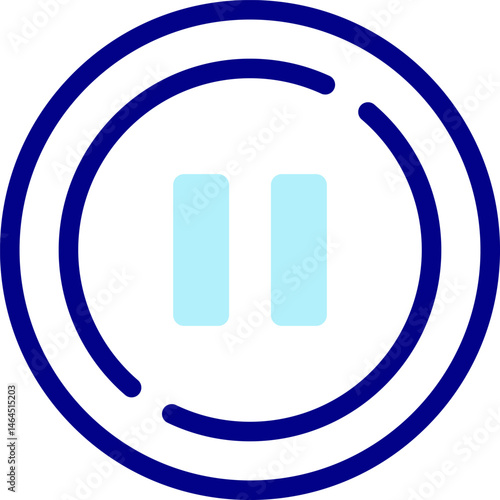 pause button illustration on a white background     