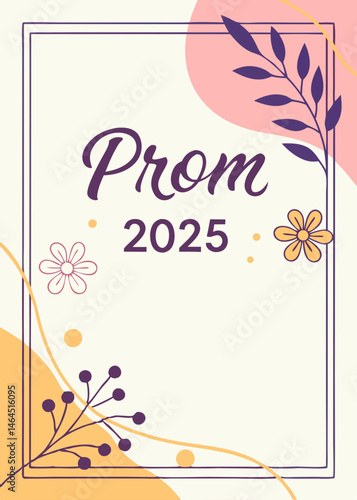 vector floral background prom 2025
