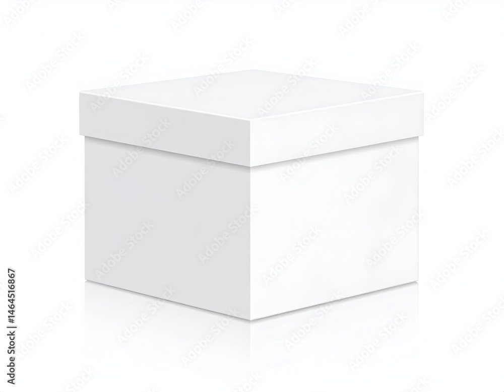 Blank White Square Cardboard Gift Packaging Box Mockup Blank White Square Cardboard Gift Packaging Box Mockup