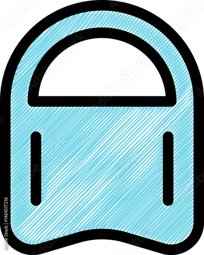 pool kickboard illustration on a white background    