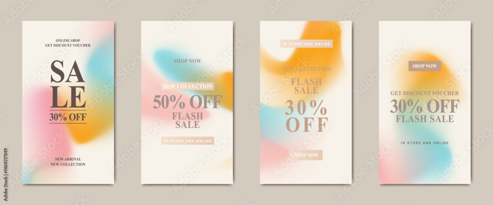 promotion web banner for social media mobile apps. Elegant sale and discount promo backgrounds with abstract gradient mesh. Email ad newsletter layouts promotion web banner for social media mobile apps. Elegant sale and discount promo backgrounds with abstract gradient mesh. Email ad newsletter layouts