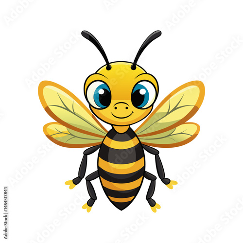 Adorable Cartoon Bee Illustration