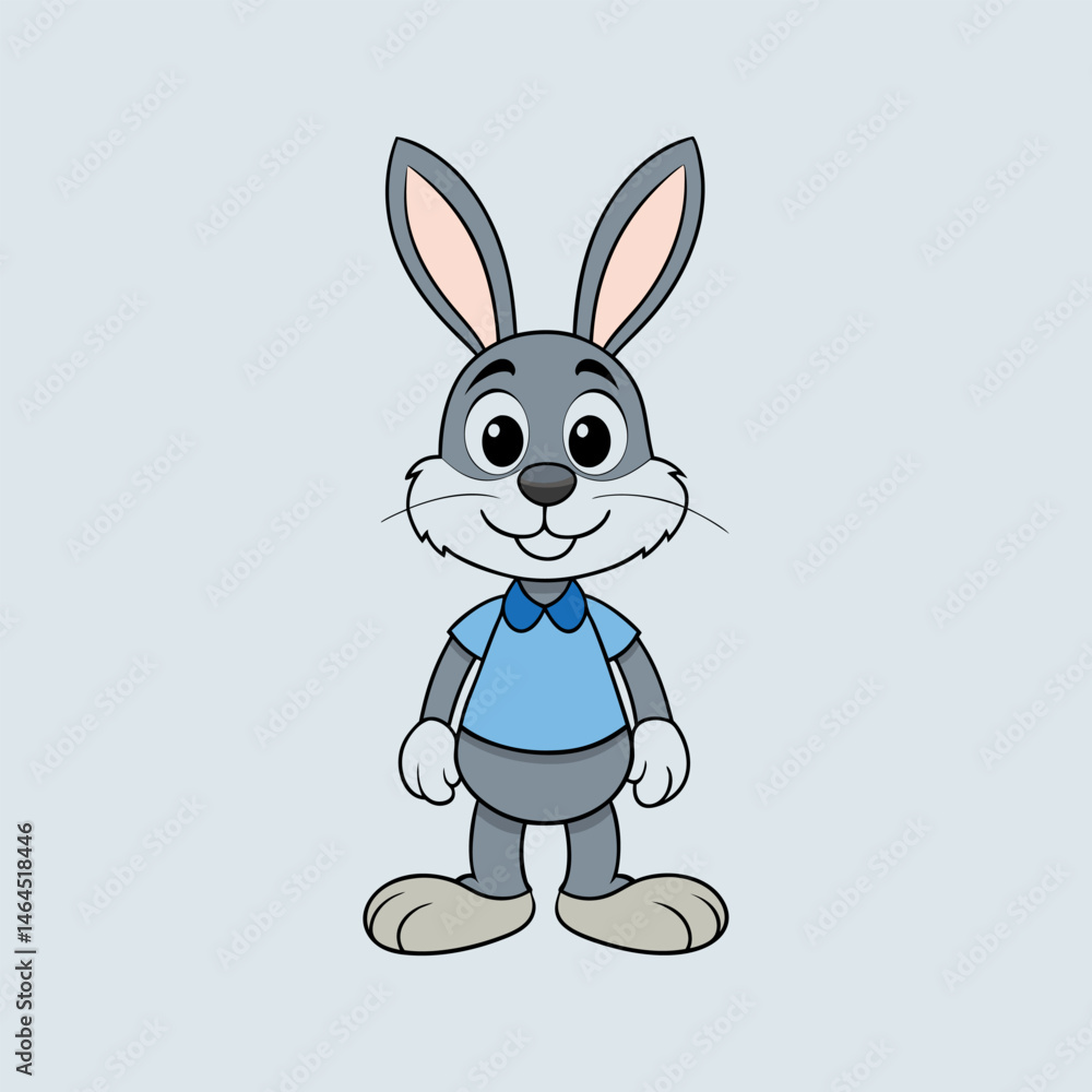 Fototapeta premium Adorable Cartoon Bunny Illustration