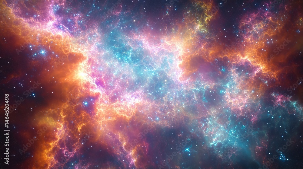 Colorful Deep Space Nebula Colorful Deep Space Nebula