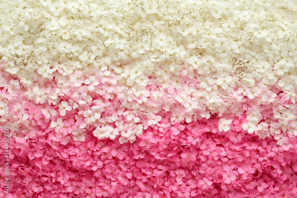 Fototapeta premium Delicate floral arrangement in soft pink and white hues.