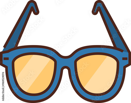 sunglass illustration on a white background    