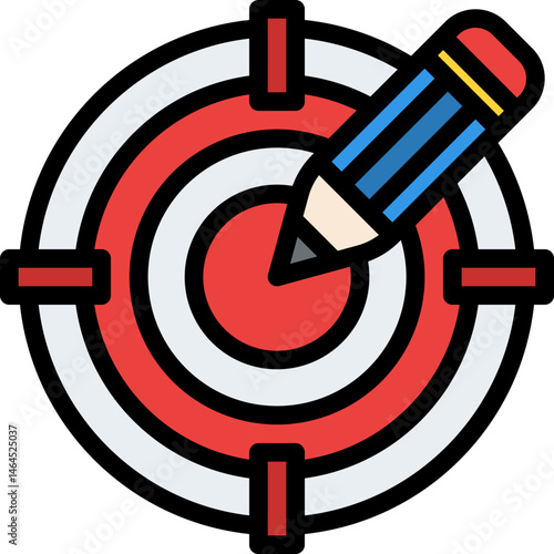 target audience illustration on a white background     