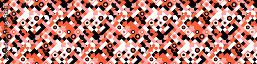 Geometrical horizontal diagonal pattern background - abstract repeating repetitive vector design with geometric shapes