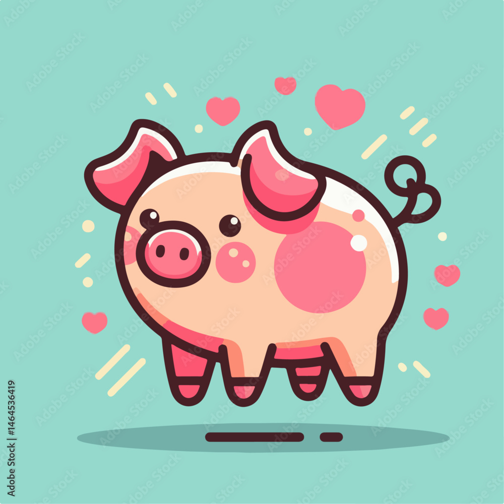 cute pig illustration cute pig illustration