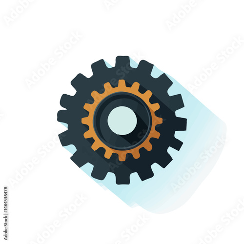 Spare Parts 2D flat vector illustration, isolated on a white background.