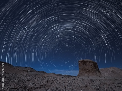 Astrophotography over the Atacama Desert. The best place in the world for astronomical observation.