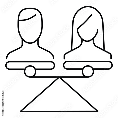 Divorce vector Icon design Depicting Legal Separation and Courtroom