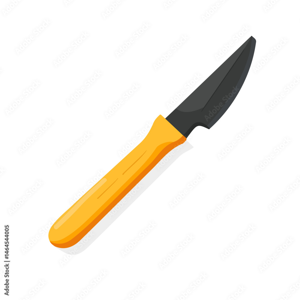 Chisel 2D flat vector illustration, isolated on a white background. Chisel 2D flat vector illustration, isolated on a white background.