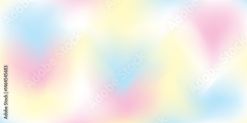 Pastel colors abstract Background with bubbles soap balls, Vector illustration (Blue, Yellow, Pink, White)