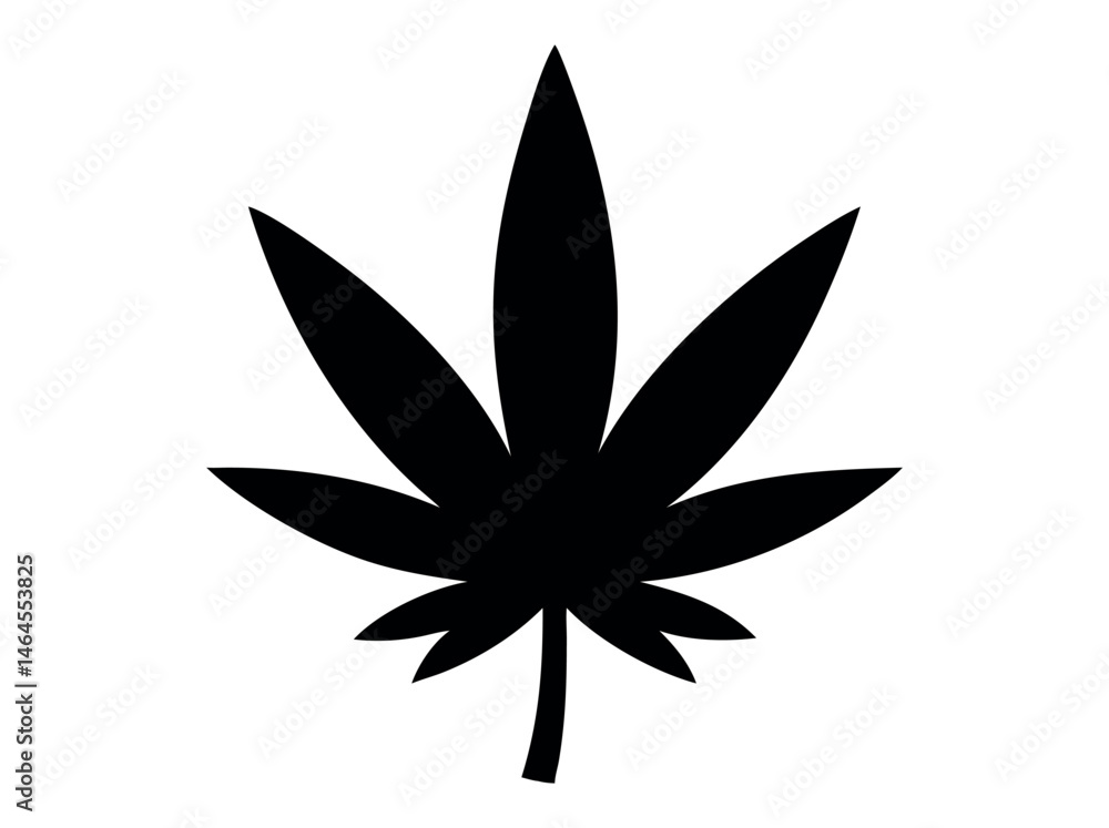 Silhouette of a Cannabis Leaf, marijuana leaf vector black illustration, silhouette of a cannabis leaf against a pure white background. leaf, silhouette, black and white, simple, graphic, icon, logo, Silhouette of a Cannabis Leaf, marijuana leaf vector black illustration, silhouette of a cannabis leaf against a pure white background. leaf, silhouette, black and white, simple, graphic, icon, logo,