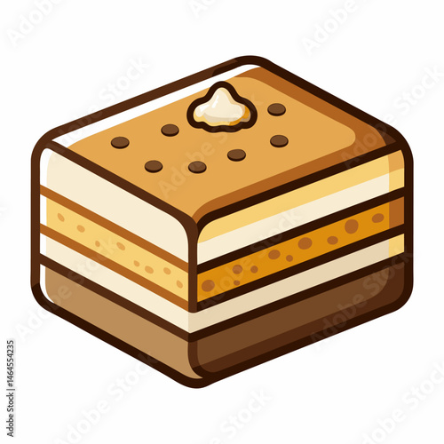 Delicious Layered Cake.  A Sweet Treat for Dessert Lovers