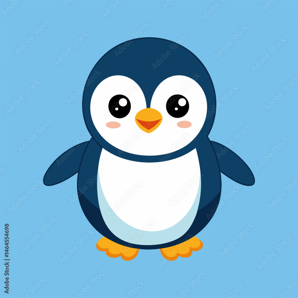 Obraz premium Adorable Cartoon Penguin Illustration