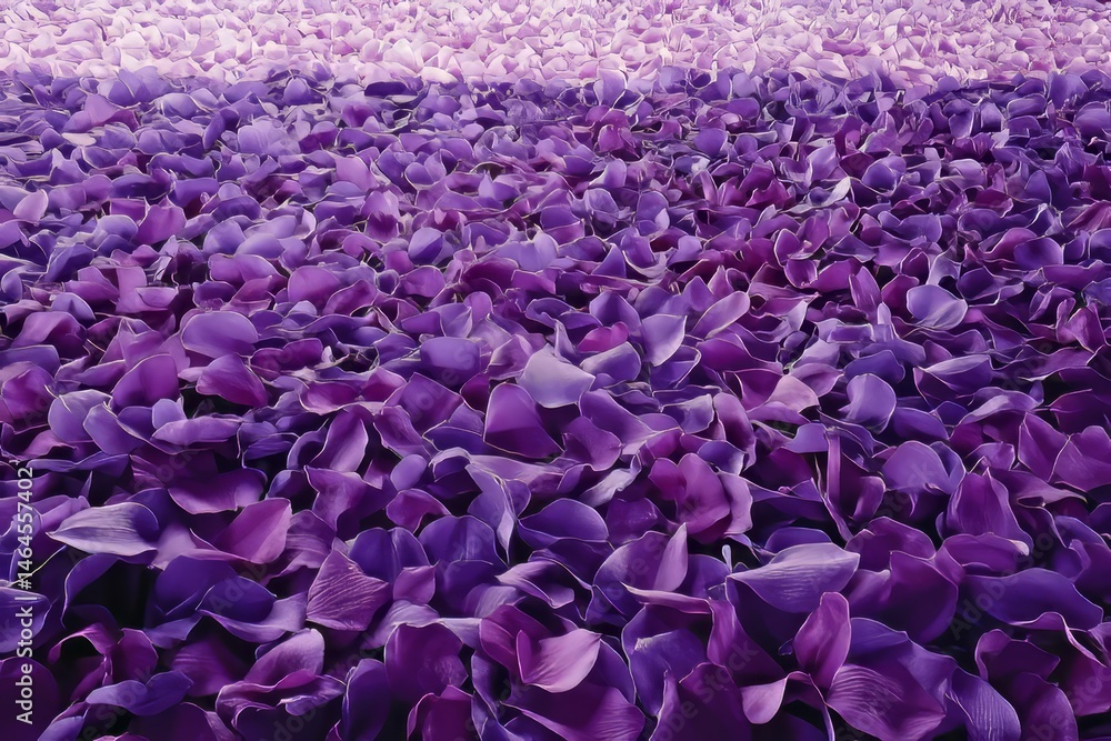 Fototapeta premium A field of vibrant purple flower petals.