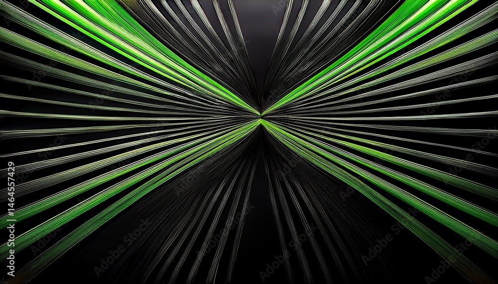 Obraz premium abstract black background texture with green strips