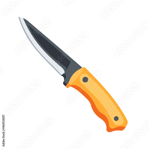 Utility Knife 2D flat vector illustration, isolated on a white background.