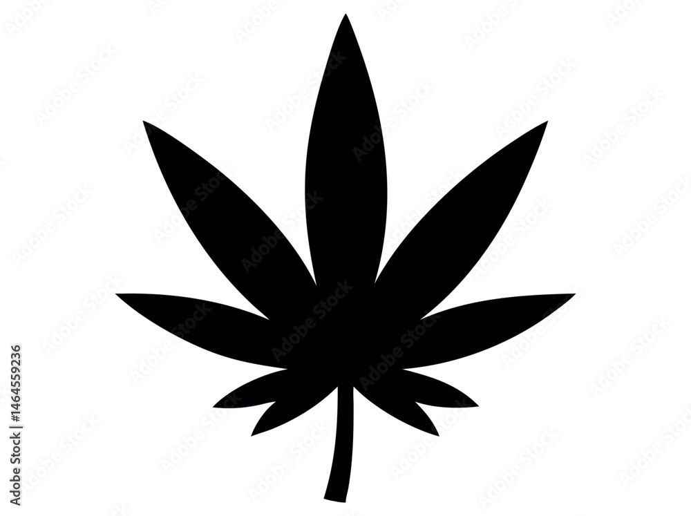 Silhouette of a Cannabis Leaf, marijuana leaf vector black illustration, silhouette of a cannabis leaf against a pure white background. leaf, silhouette, black and white, simple, graphic, icon, logo, Silhouette of a Cannabis Leaf, marijuana leaf vector black illustration, silhouette of a cannabis leaf against a pure white background. leaf, silhouette, black and white, simple, graphic, icon, logo,