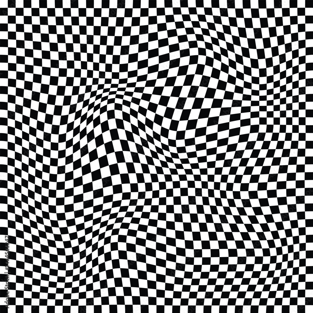 Wavy checkered pattern, Optical illusion wavy checkerboard icon pattern, distorted grid wavy checkerboard, psychedelic wavy checkerboard icon design Wavy checkered pattern, Optical illusion wavy checkerboard icon pattern, distorted grid wavy checkerboard, psychedelic wavy checkerboard icon design