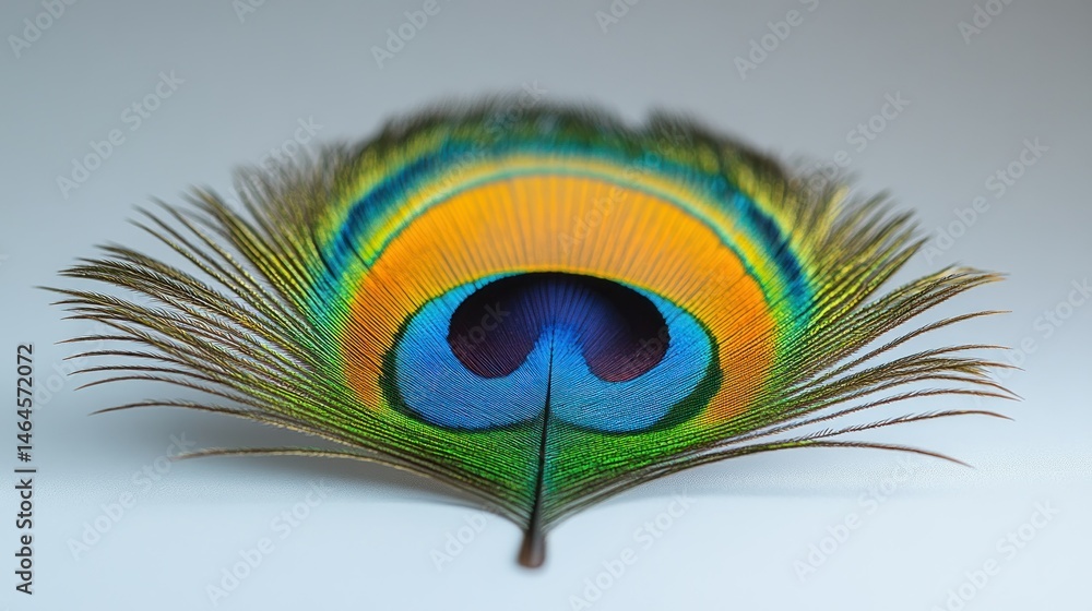Obraz premium Peacock feather detail (1)