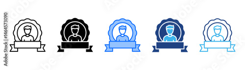 Personal Branding Icon Set With Multiple Style Collection 