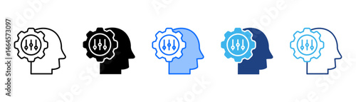 Adaptability Icon Set With Multiple Style Collection 