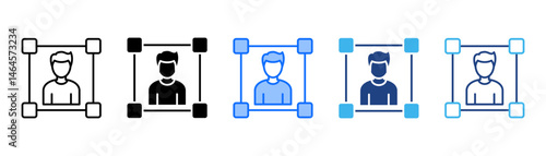 Setting Boundaries Icon Set With Multiple Style Collection 